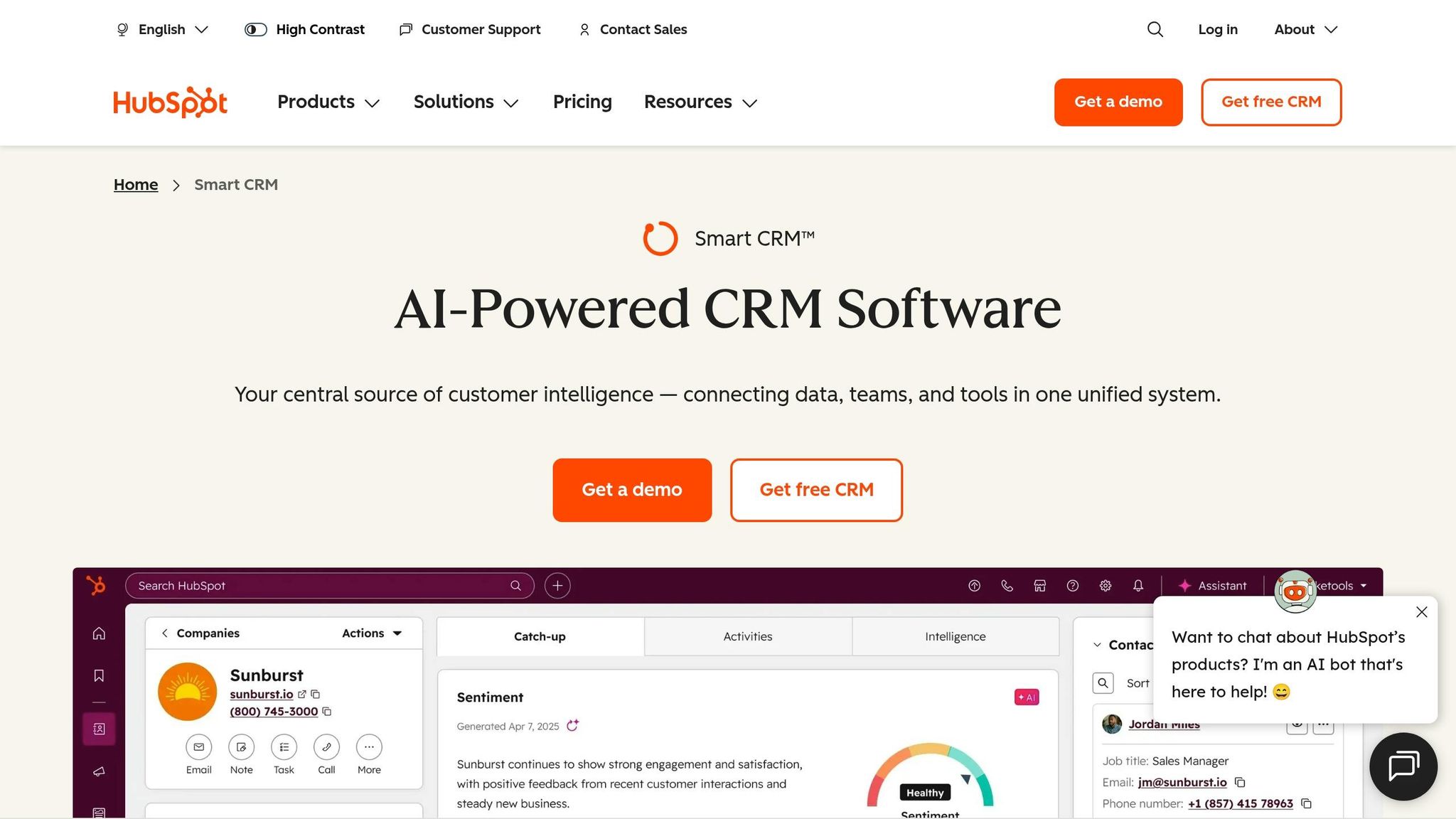 HubSpot AI CRM