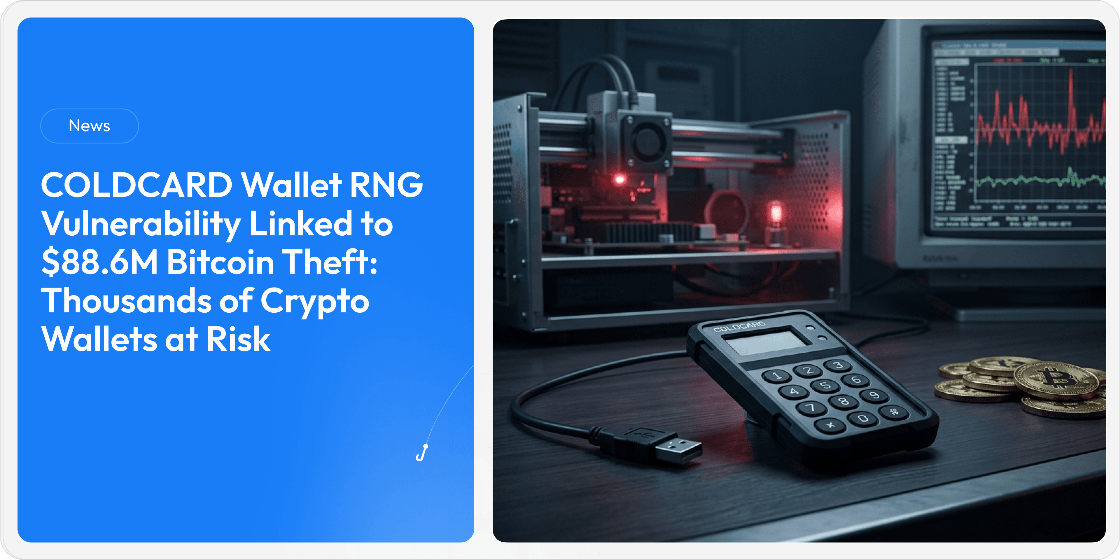 COLDCARD Wallet RNG Vulnerability Linked to $88.6M Bitcoin Theft: Thousands of Crypto Wallets at Risk