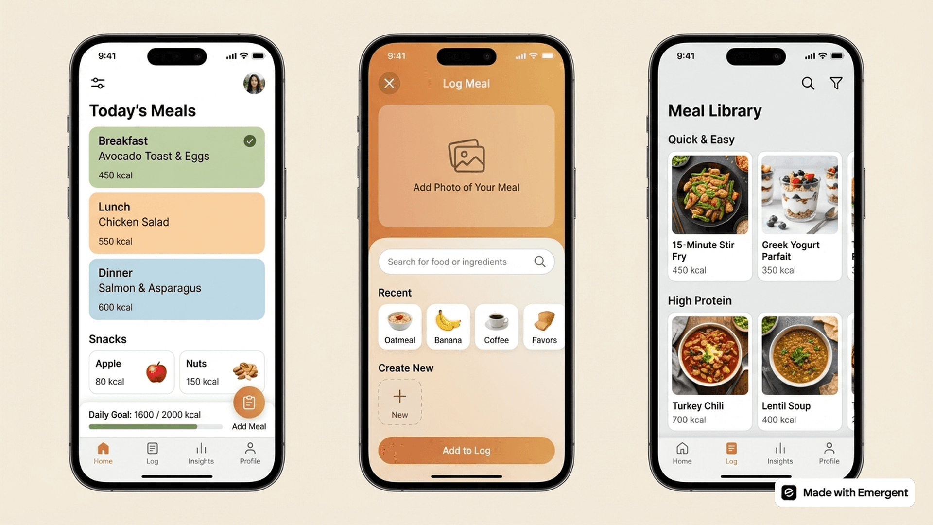 Meal Counter App Made with Emergent