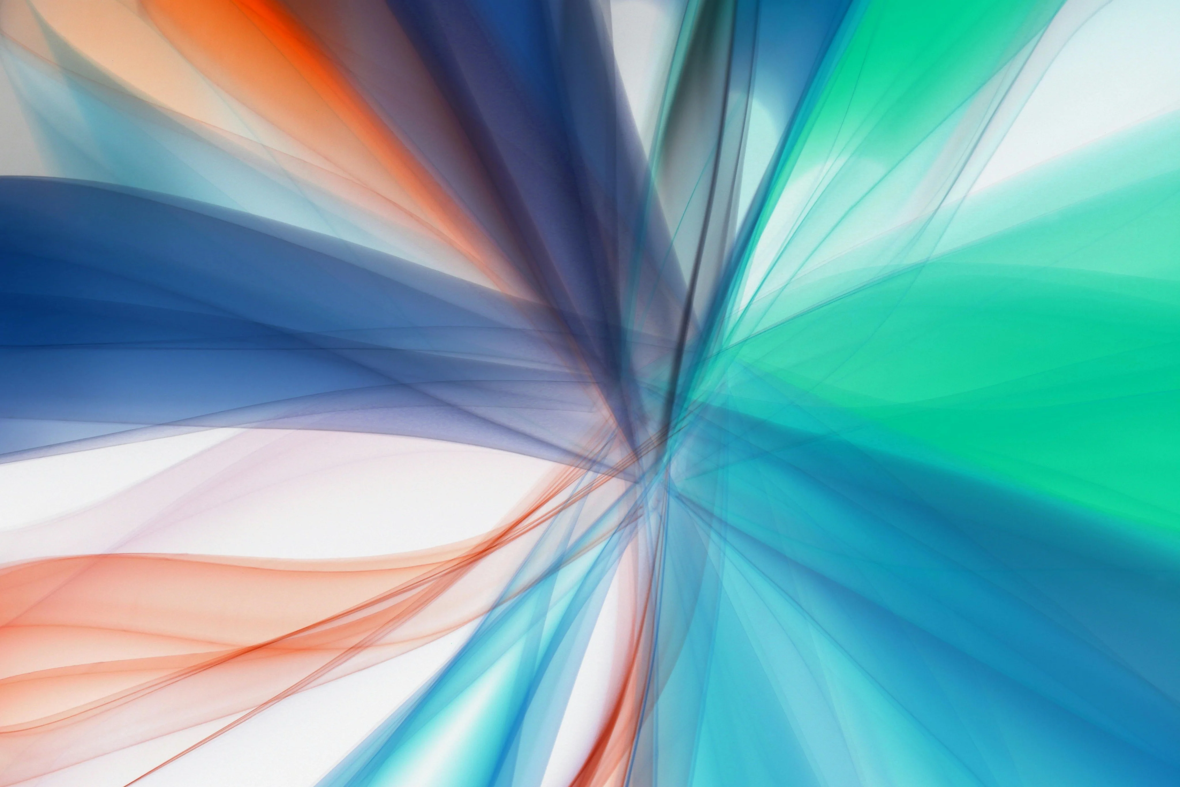 Abstract colorful digital background with blue, green, and orange light waves – RJP.design, NYC web design agency specializing in creative website design and digital marketing.