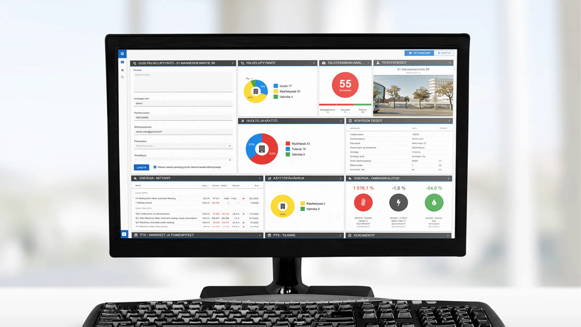 Digital twin data of a building, image