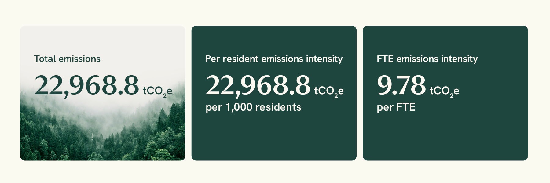 Swindon County Council's footprint results
