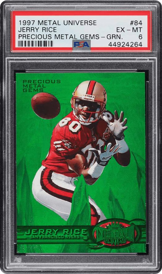 1997 Metal Universe Precious Metal Gems Jerry Rice