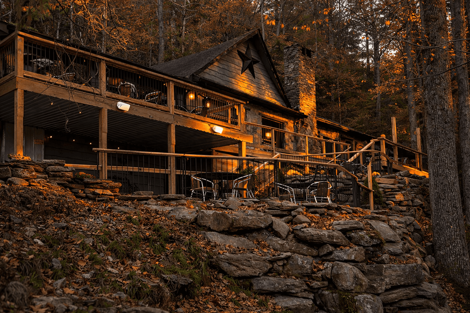 the gamekeeper restaurant in boone nc at sunset