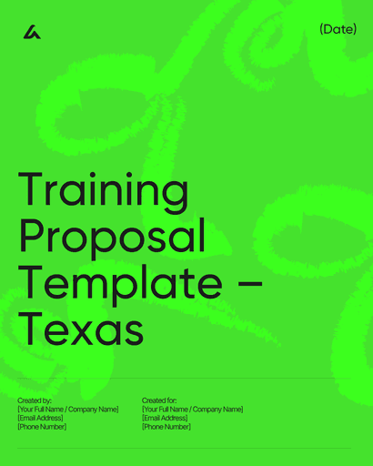 Training Proposal Template – Texas