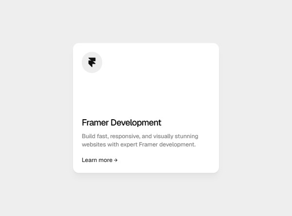 Framer Service Component