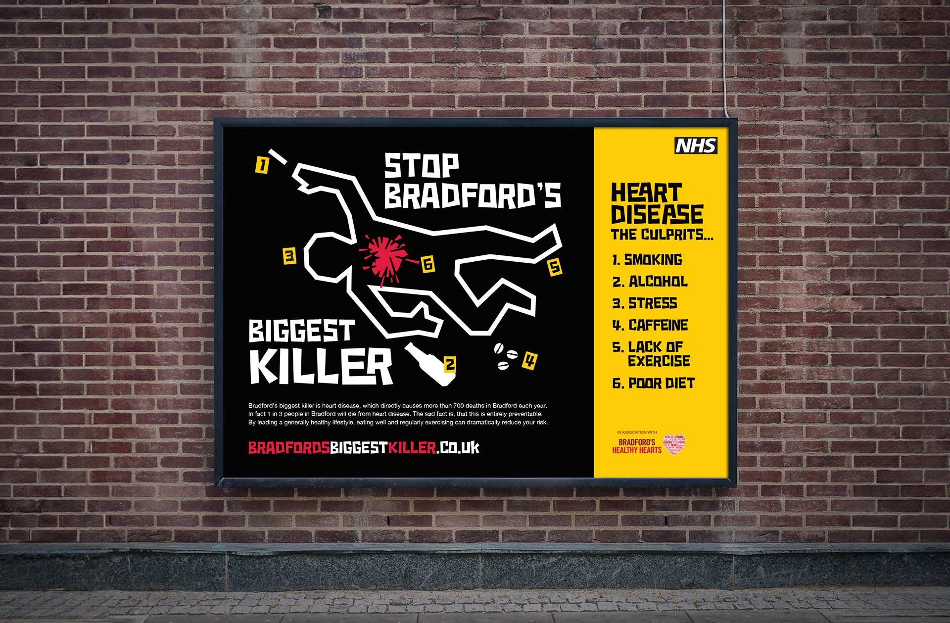 Stop Bradford's Biggest Killer Billboard Advertising campaign
