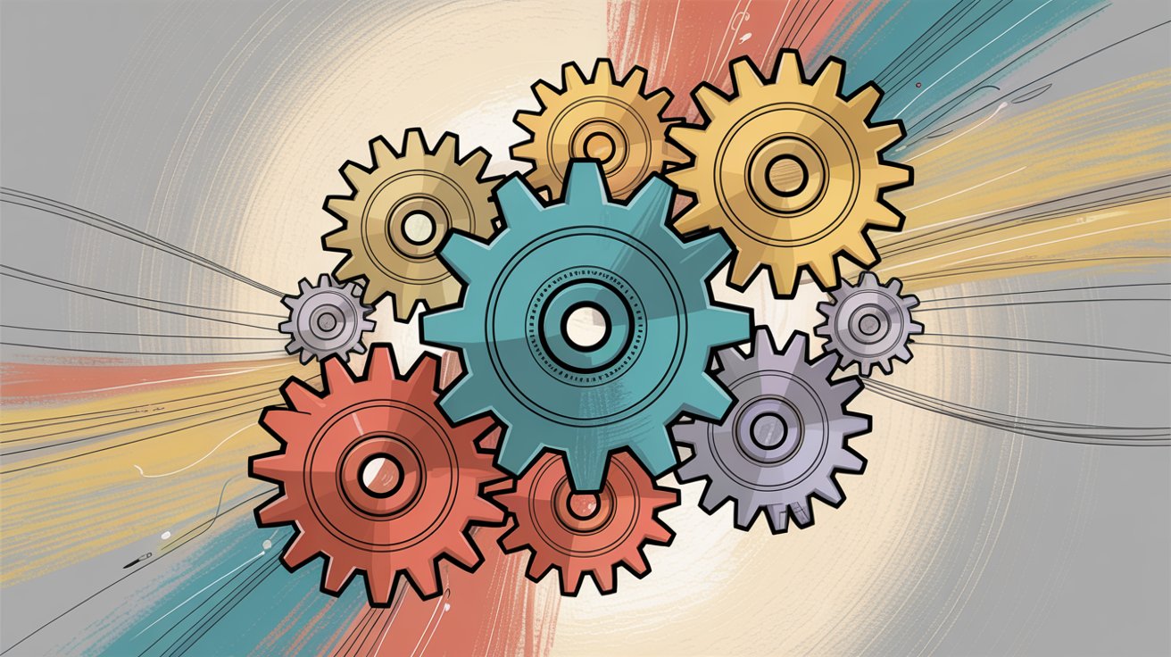 Multi-channel marketing integration illustration showing blended strategy across different marketing channels working together