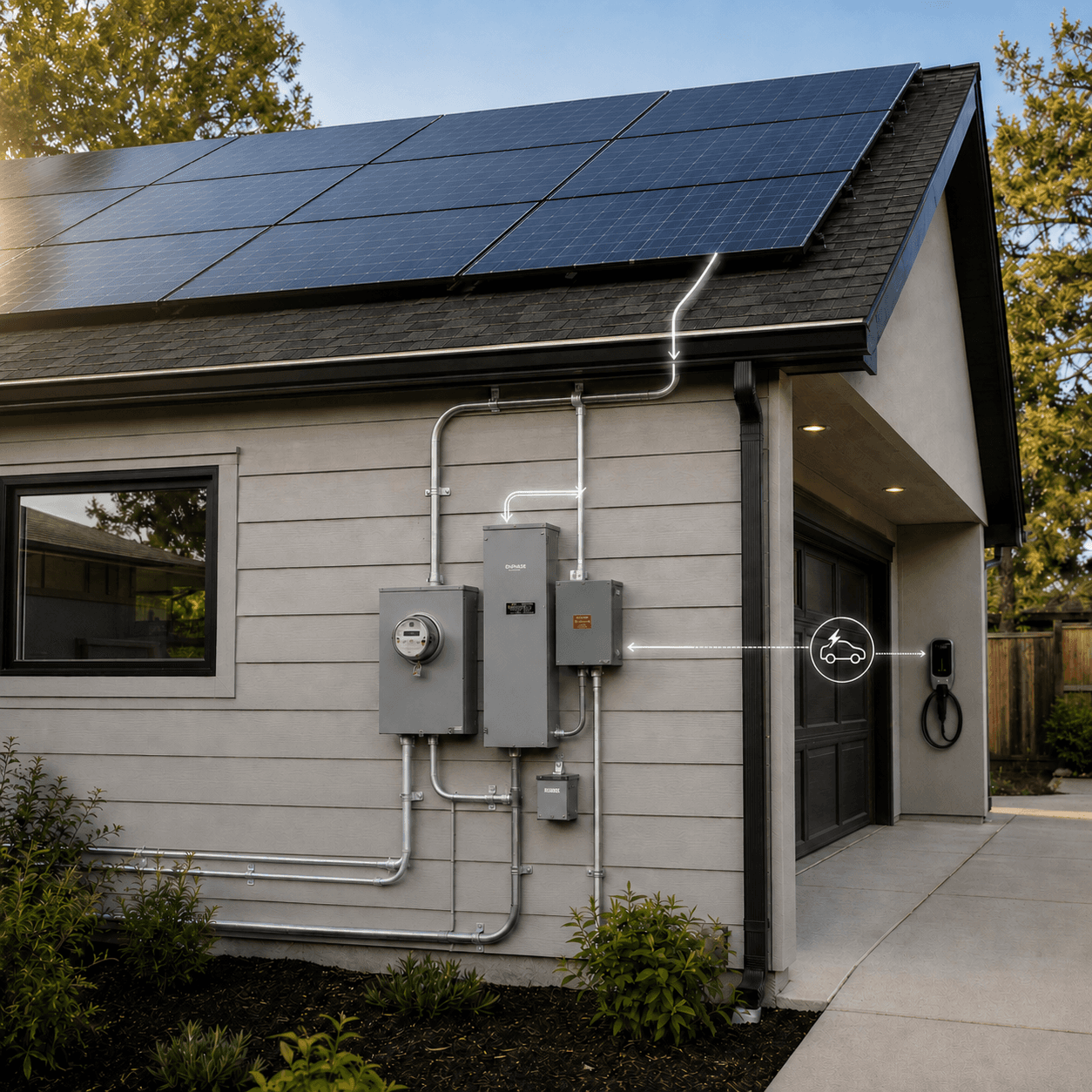 Electrical panel planning for solar installation
