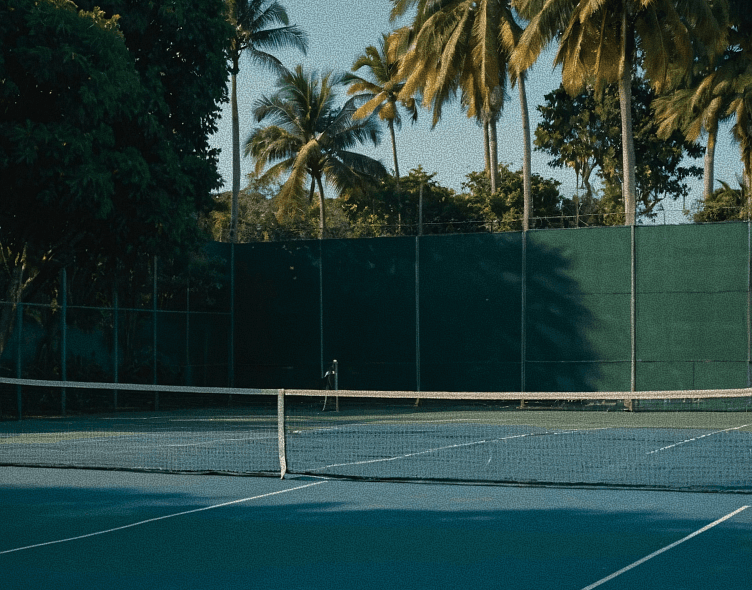 Professional outdoor tennis court prepared for high-performance tournaments and athlete development