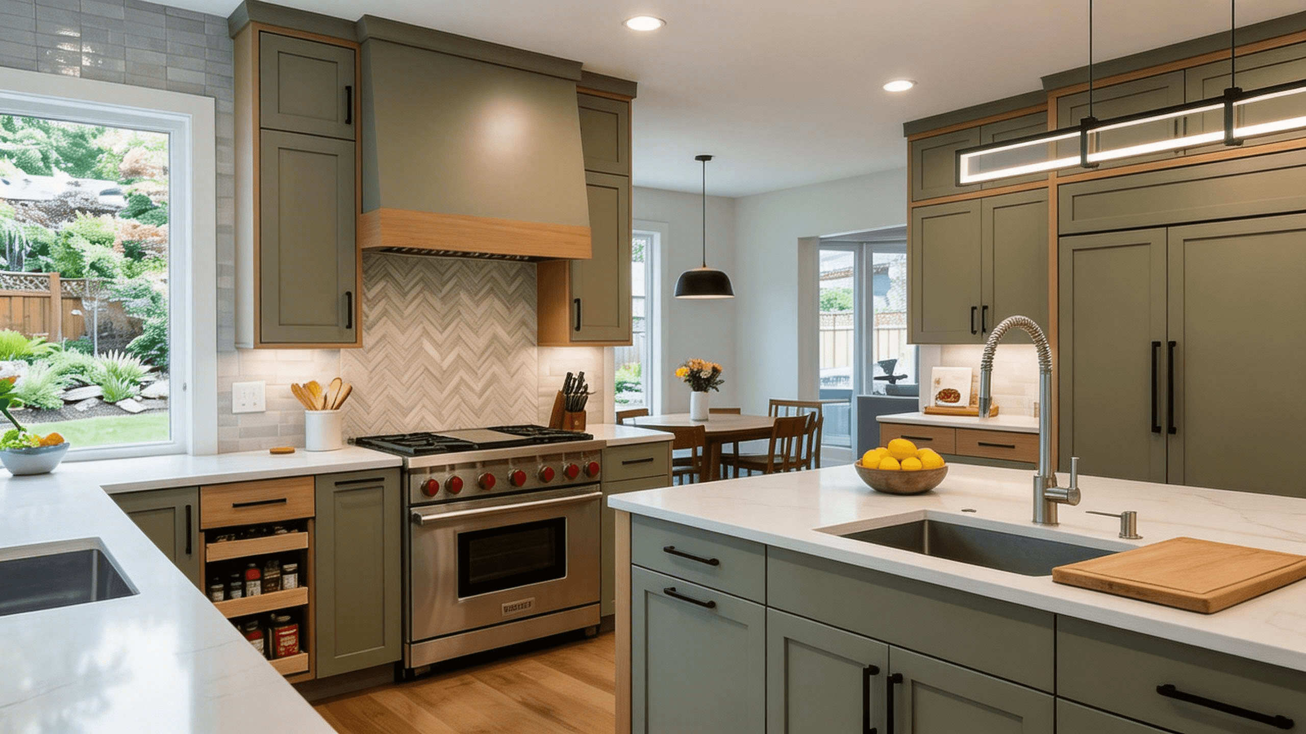 kitchen with central island 3