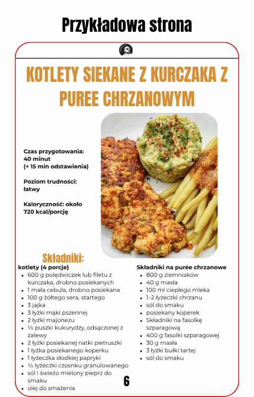 Przykładowy przepis z e-booka 37 obiadów w 37 minut