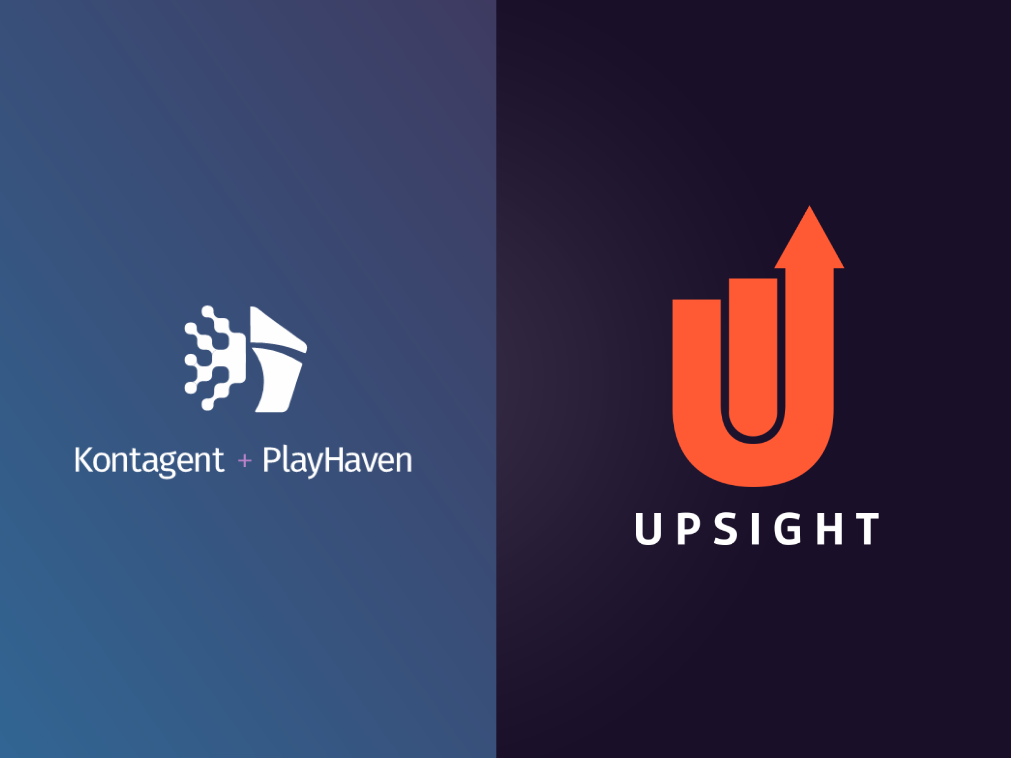 Kontagent + Playhaven and Upsight Logos