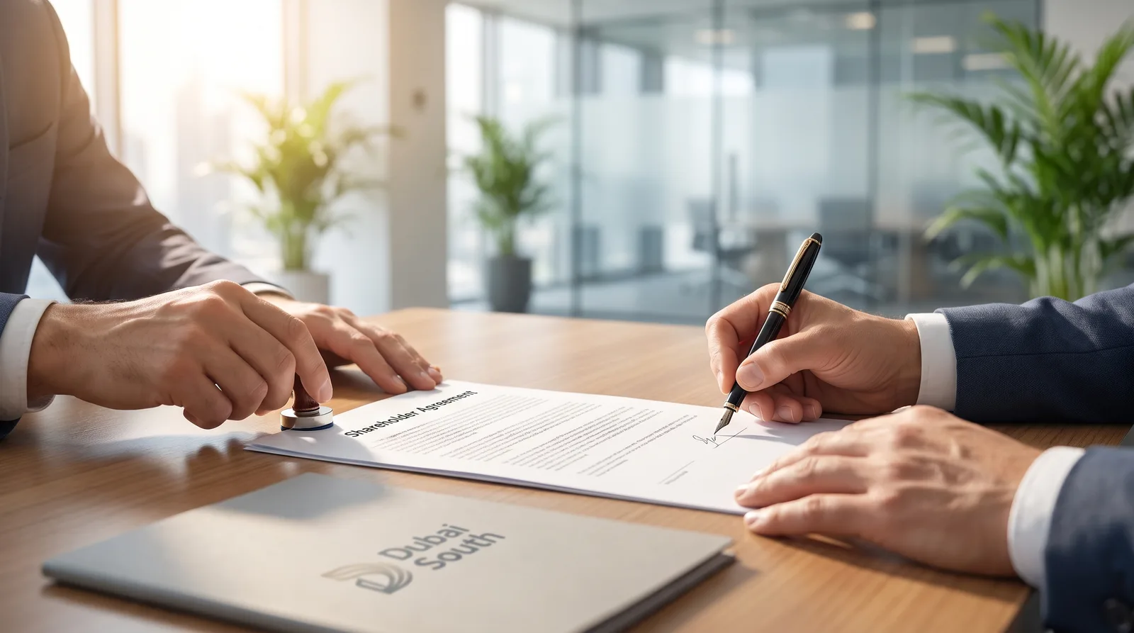 Attestation Requirements for Dubai Company Formation beside a Dubai trade license document and a modern