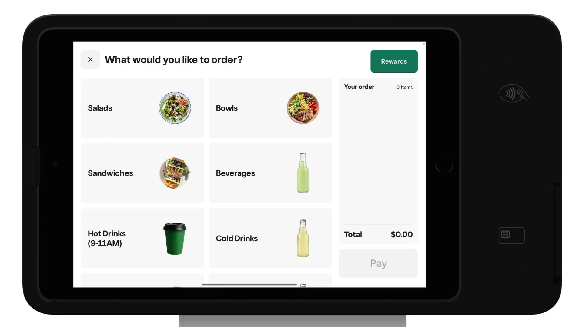 POS - Checkout Square Kiosk Customer Experience