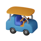 Free 3D golf car icon
