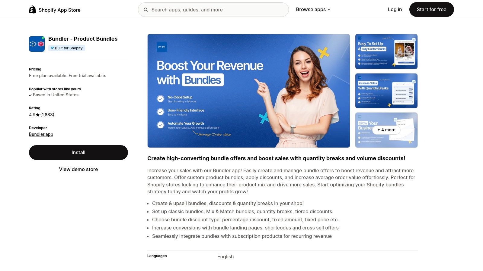Bundler – Product Bundles (Shopify App Store)