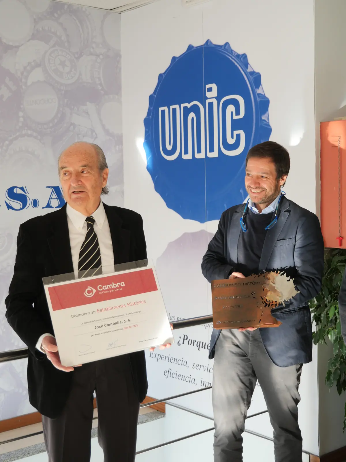 Reconocimiento Cambra de Comerç a José COmbalía