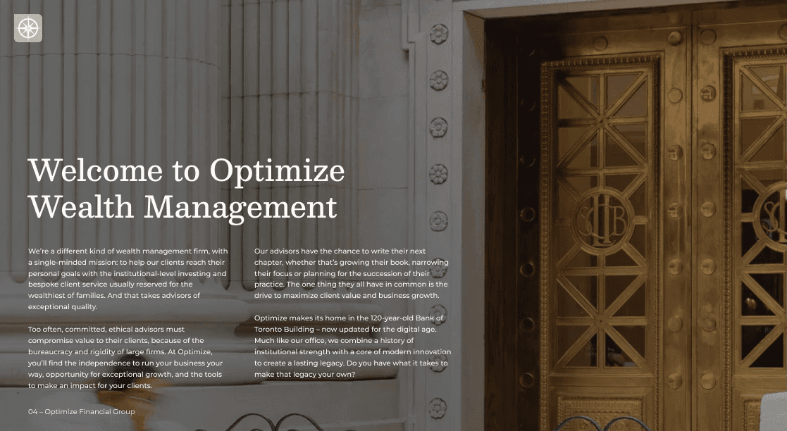 BMO AdviceDirect explainer video motion graphics showing investment platform interface and animation