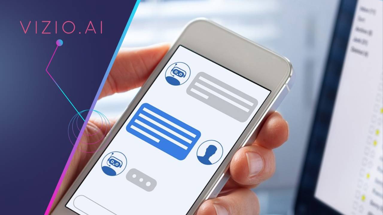 Phone showing a chat conversation with a support assistant.