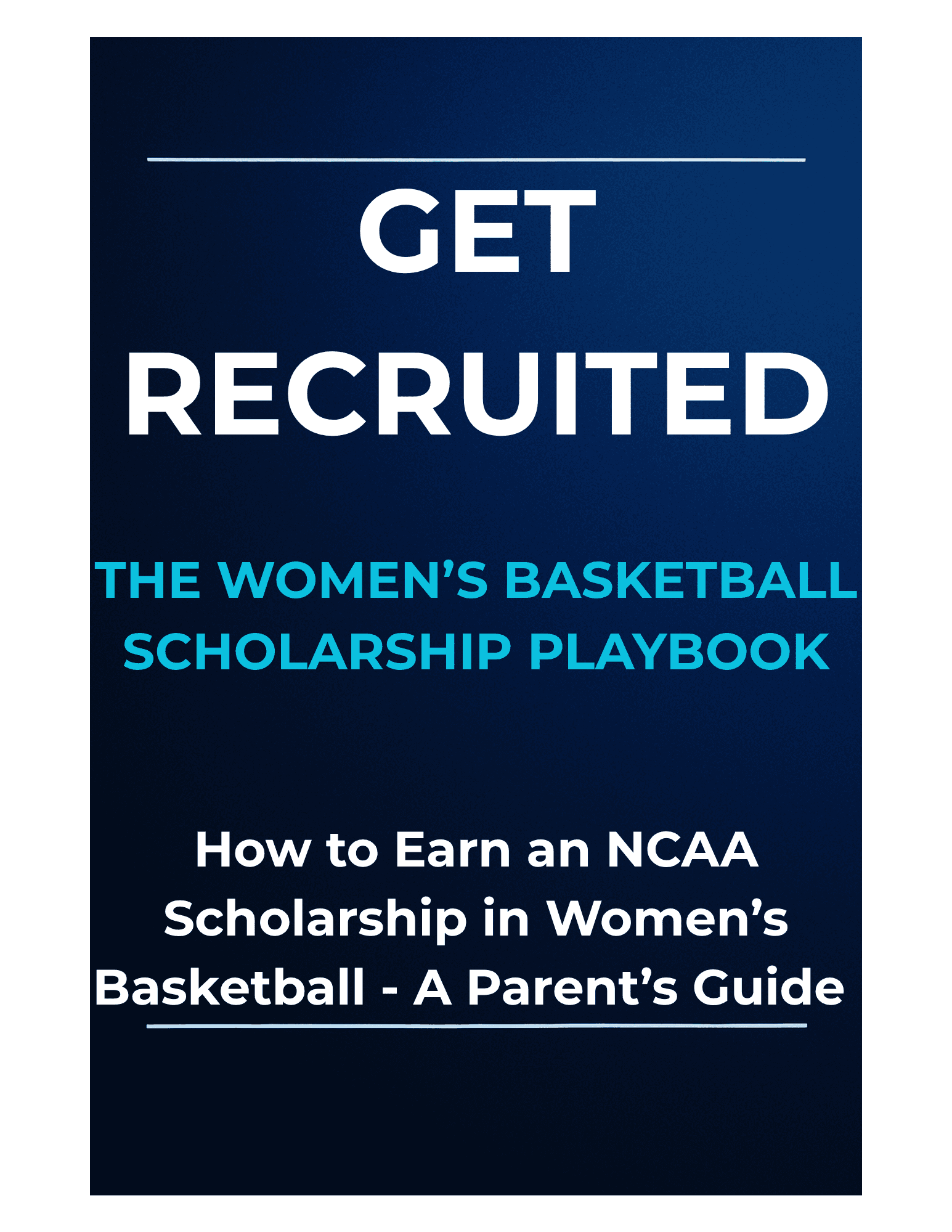 A cover of the Women's Basketball Scholarship Playbook.