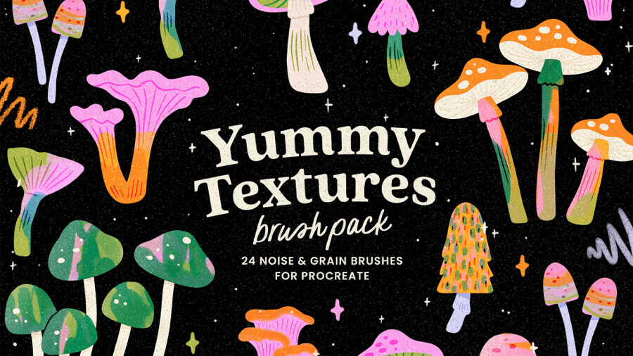 Yummy Textures brush set