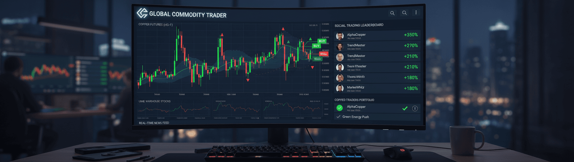 Copy trading dashboard copper rally