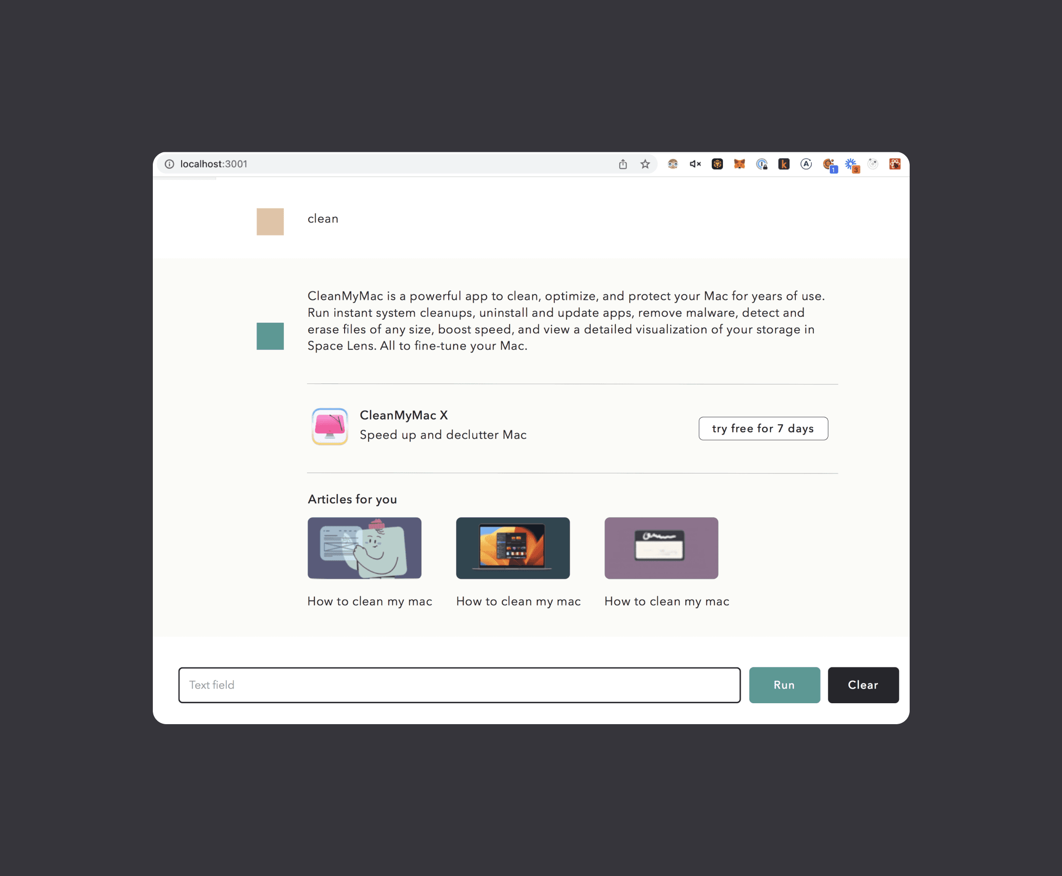 App Measure Weight Screen