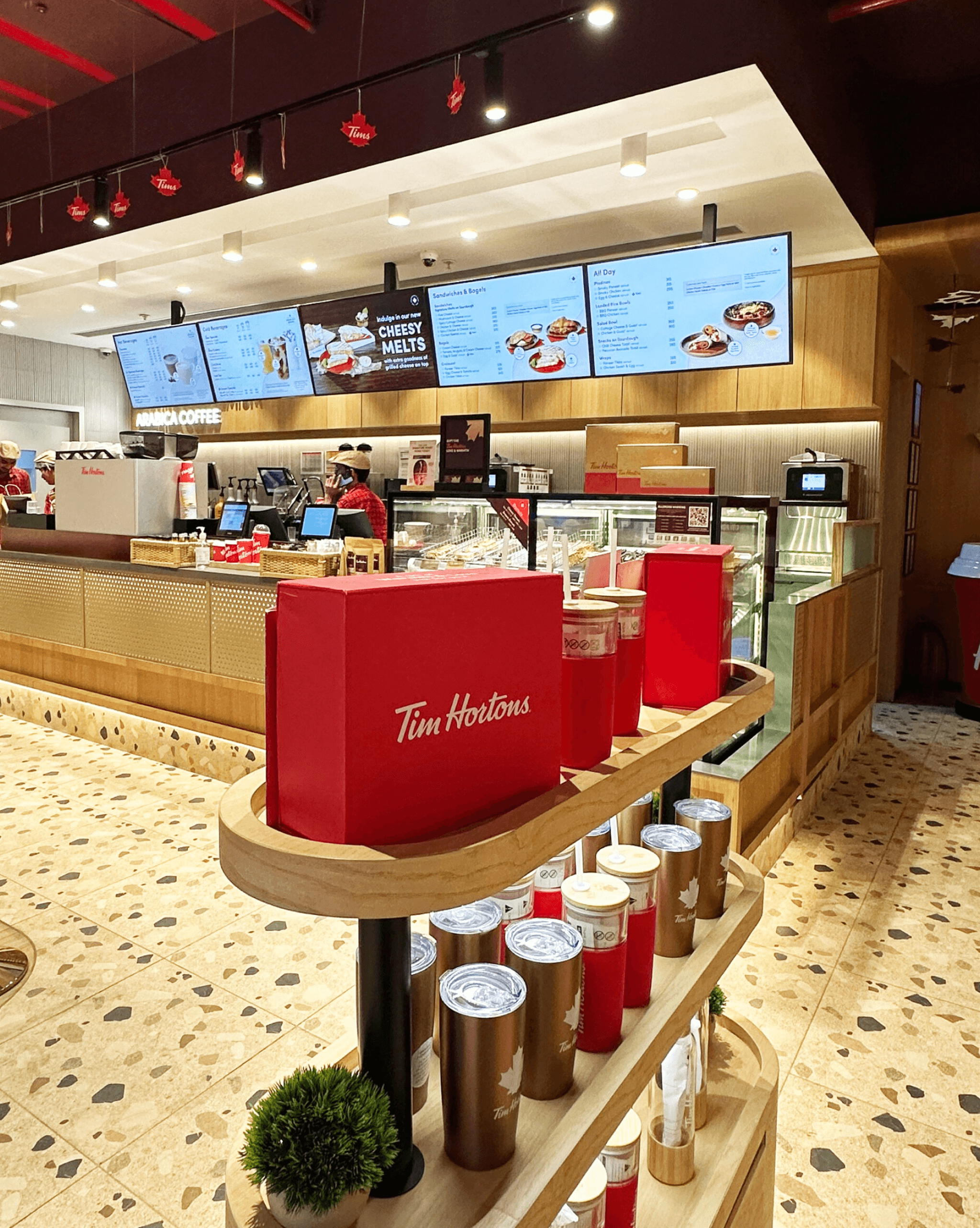 brand elements displayed for tim horton