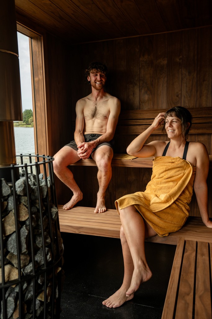 Therapist using cupping tool on back