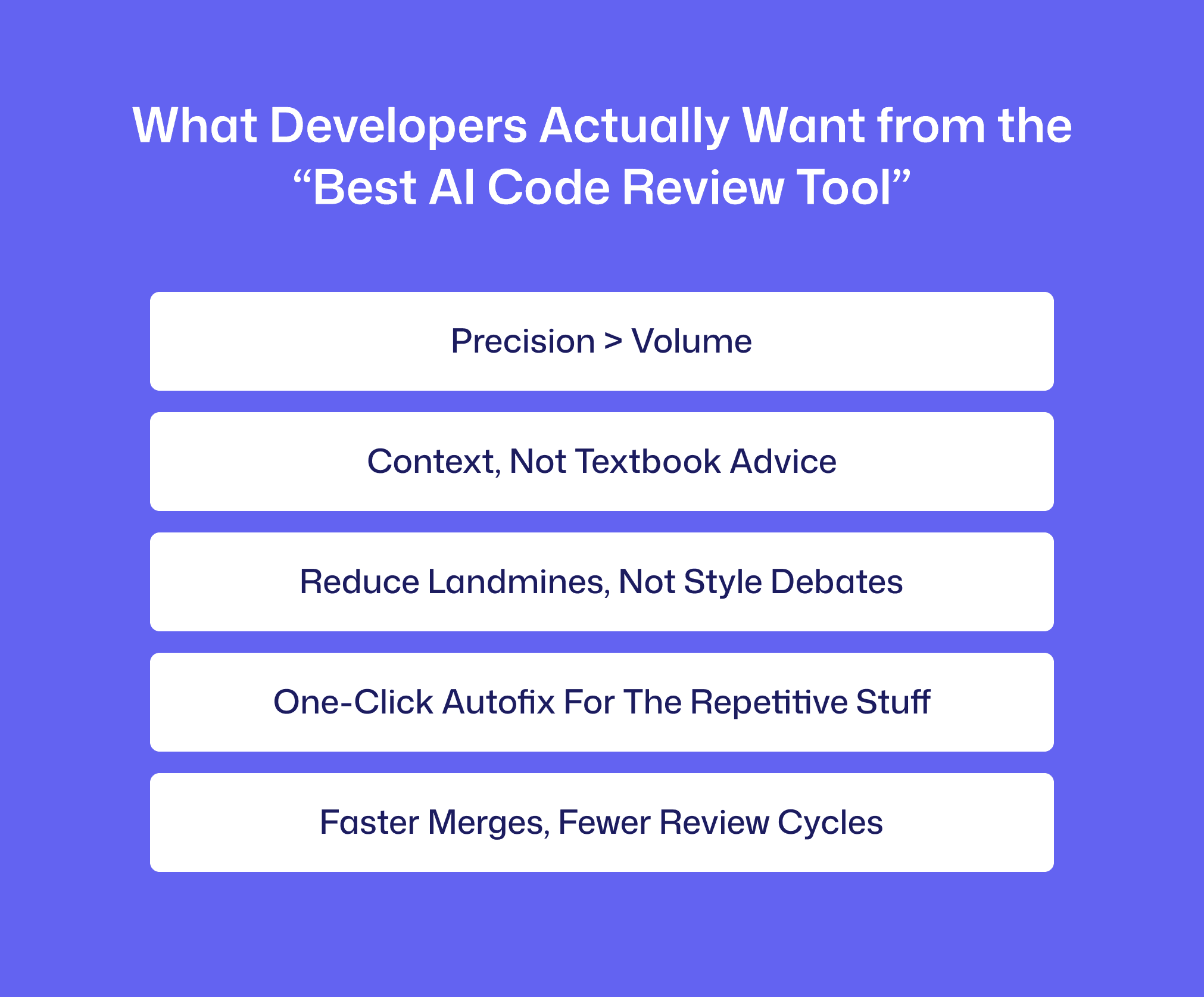 What Developers Actually Want from the “Best AI Code Review Tool”