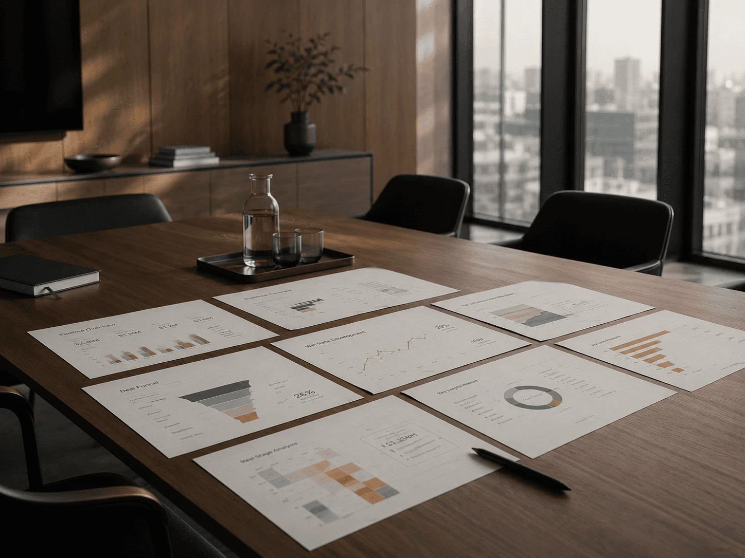 Abstract business operations visual
