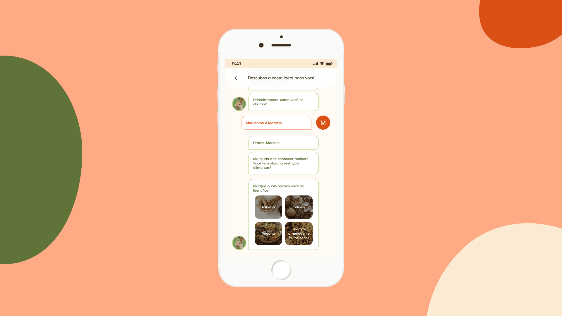 An engaging “Smart Chatbot” section showcases an interactive assistant designed to help users effortlessly choose their next organic products. Through a friendly conversational interface, the chatbot recommends fresh produce and curated items based on personal preferences, dietary needs, and recent purchases.