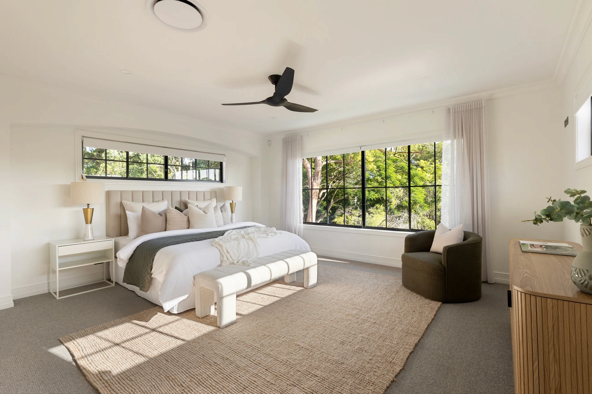 Front facade of Jacaranda House in. Brisbane