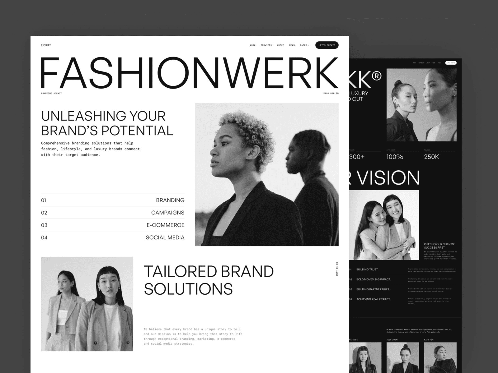 Erikk - Agency & Portfolio Framer Template