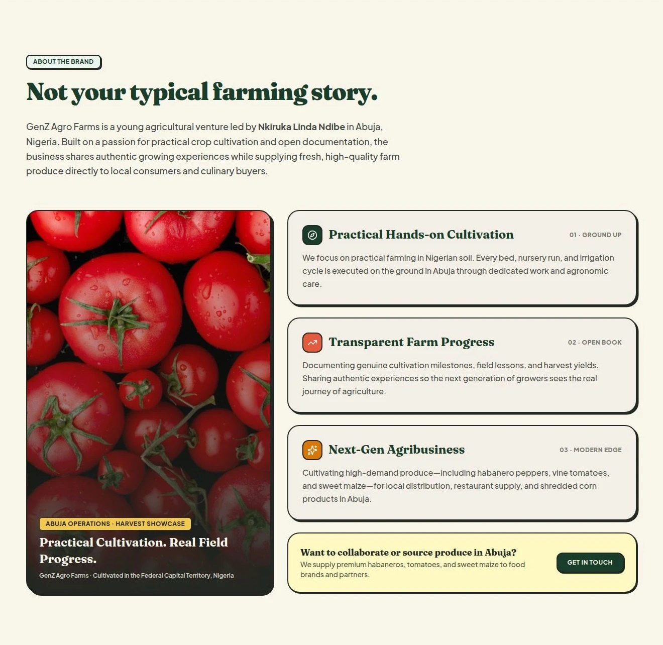 Give the farm a point of view. — story, desktop