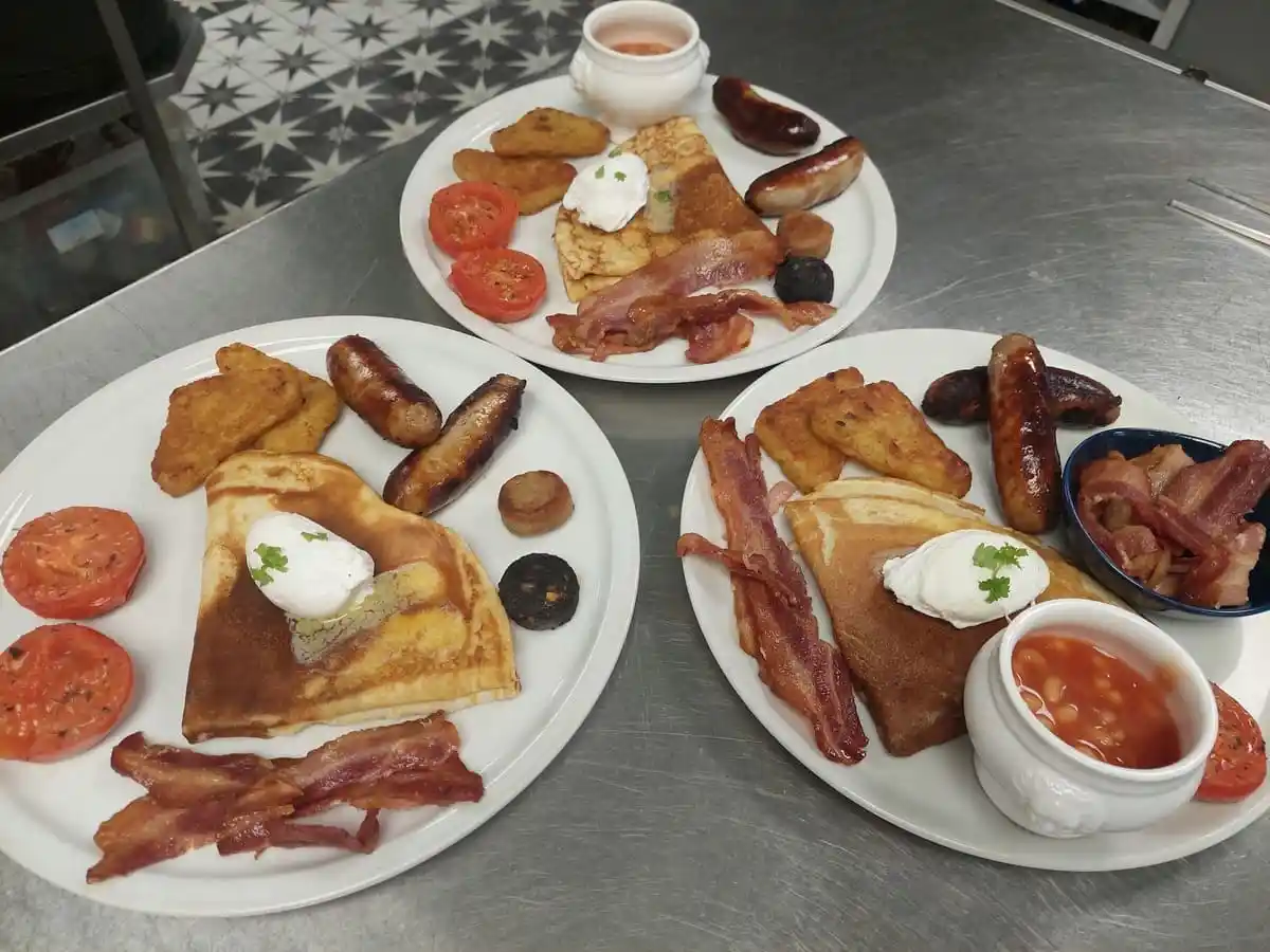 The full Irish breakfast special pancake