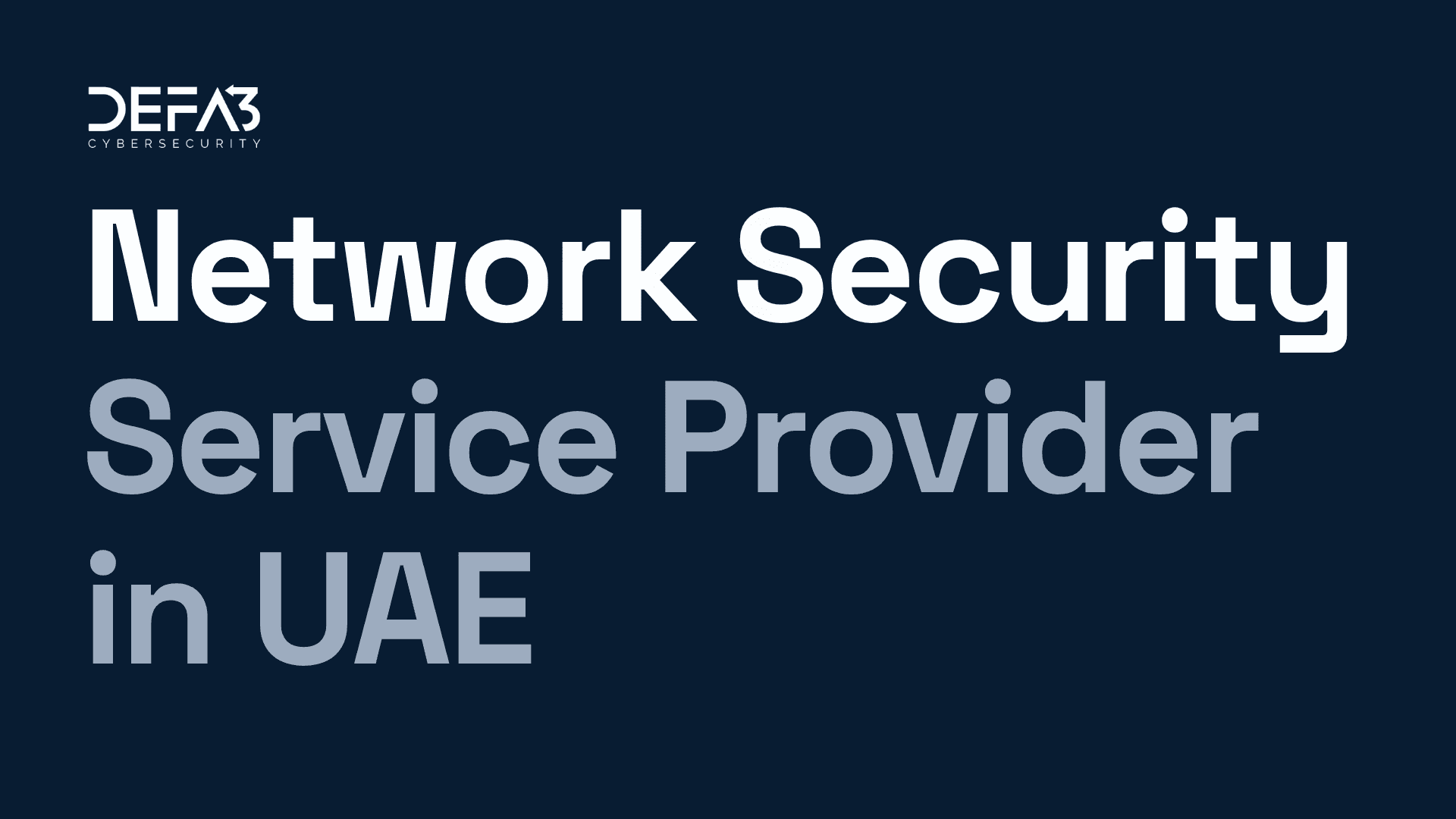 Network Security Service Provider in UAE