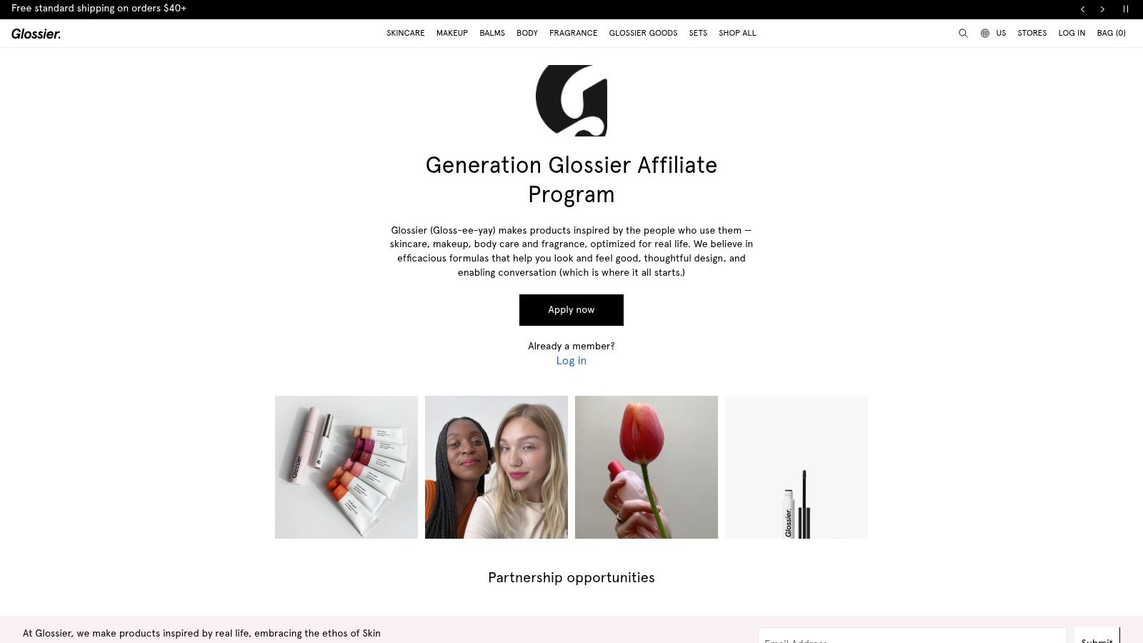 Glossier Affiliate Program