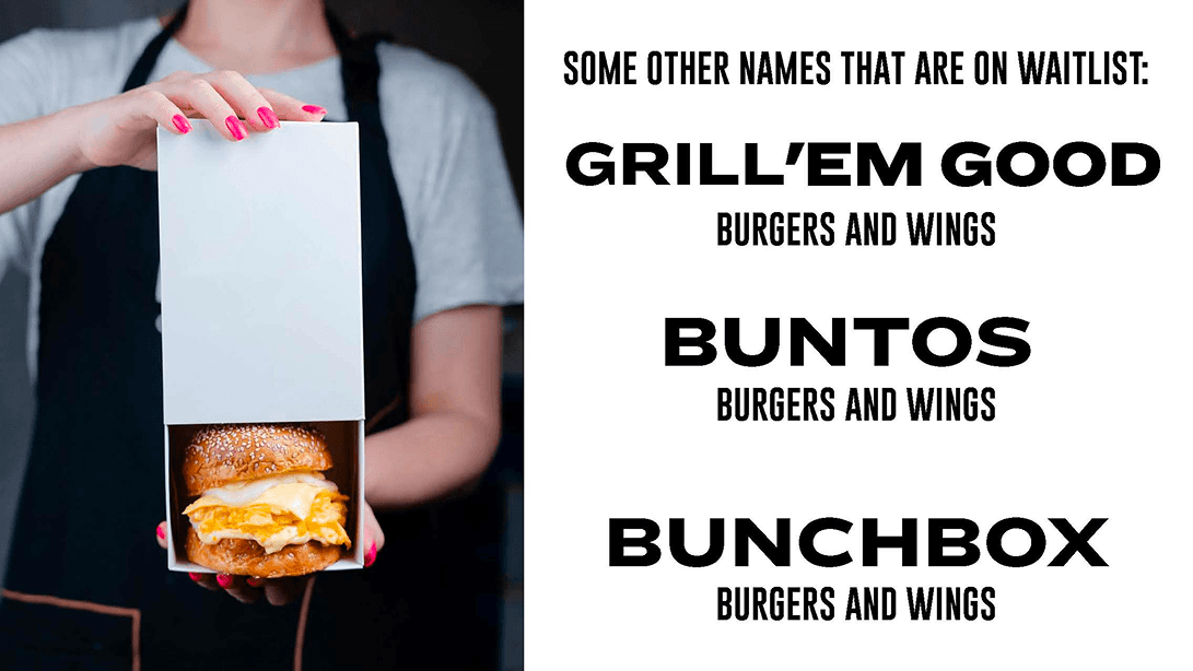 Guy holding branded burger