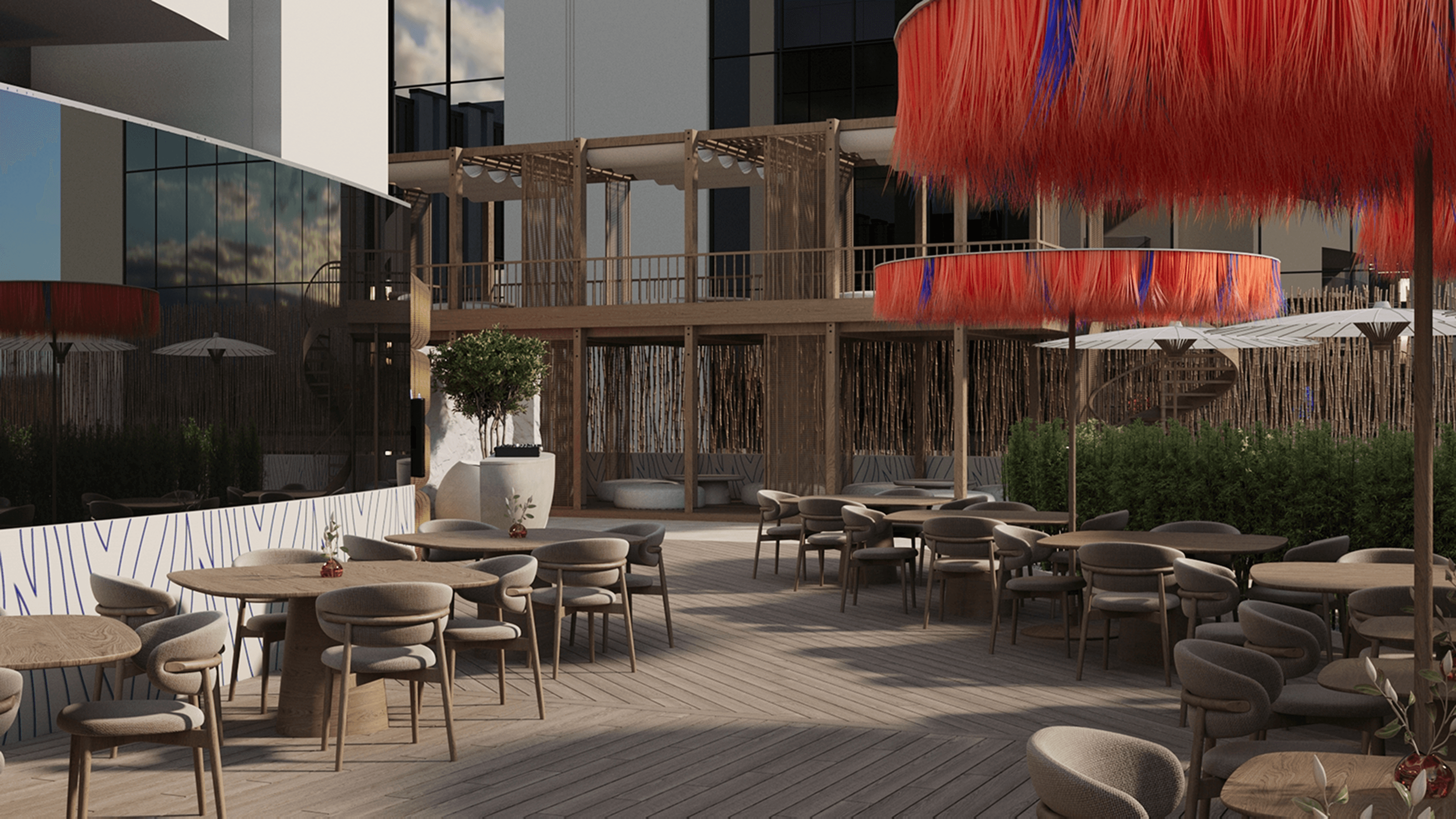 Outdoor area design for Tiger’s offline activation event developed and visualized by our team