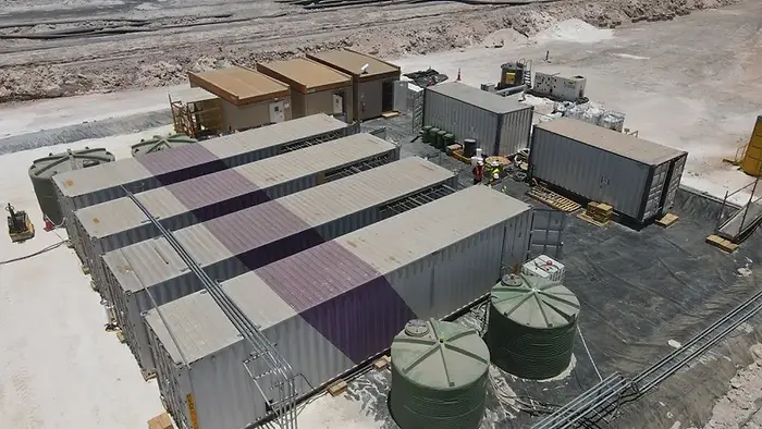 Lilac's Atacama pilot (note modular units)