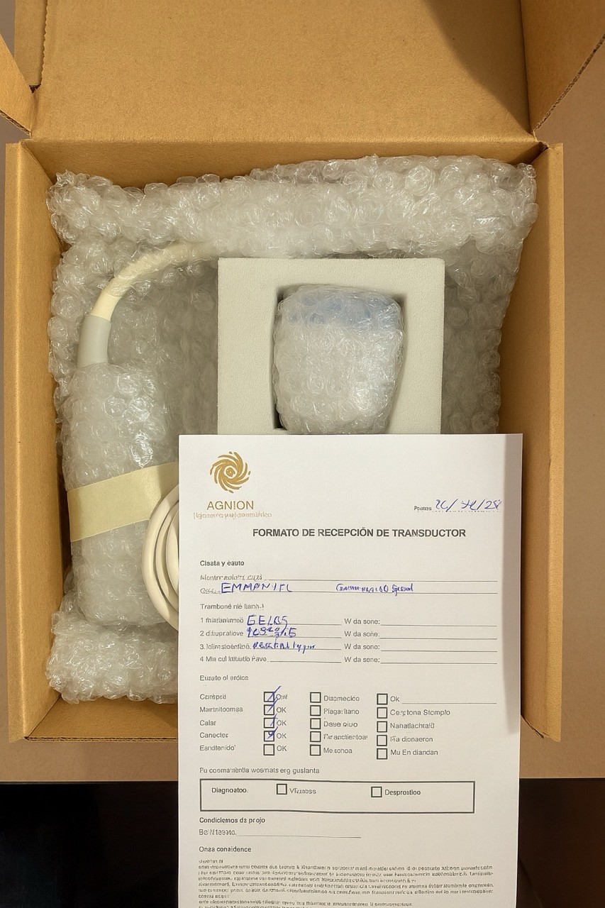 Antes de enviar el transductor y cerrar se sugiere enviar el formato de recepción del transductor.