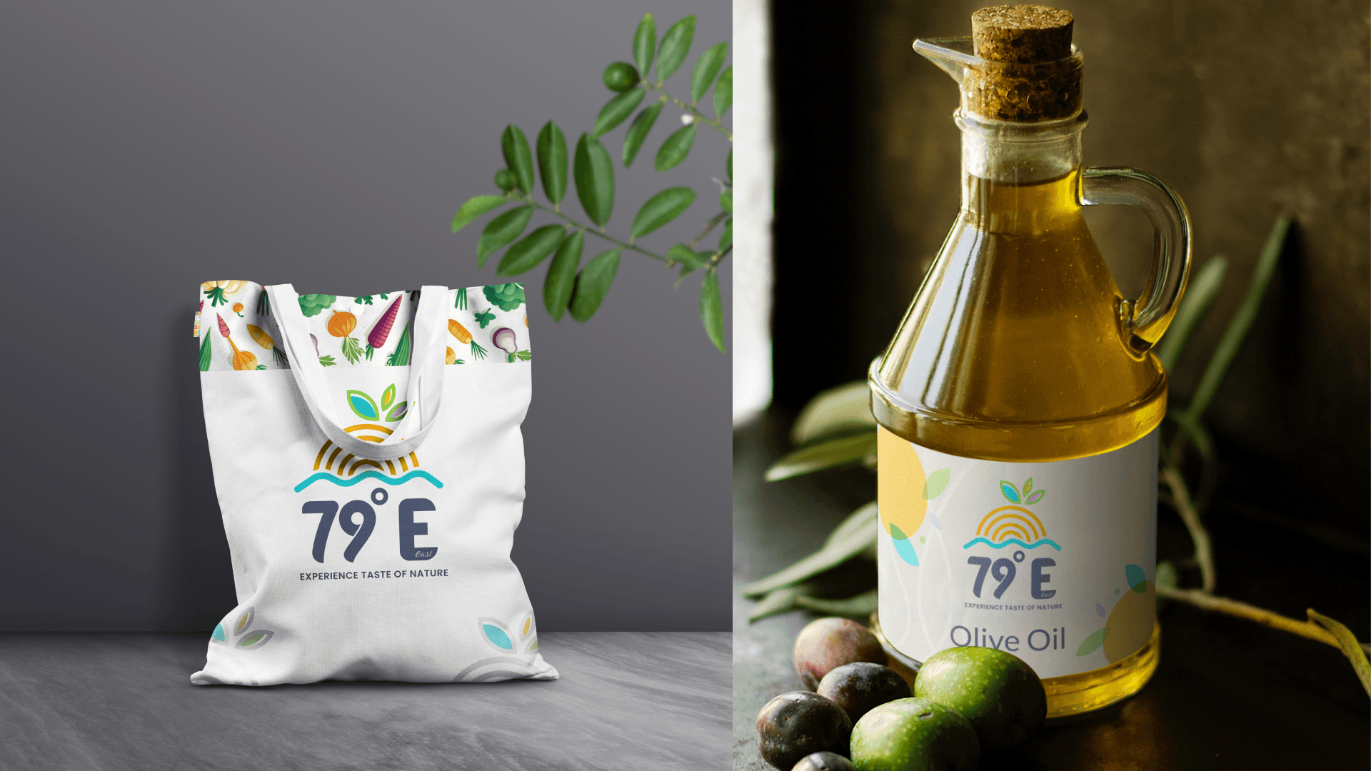 79E branded tote bag and product packaging design — Penguincil Design