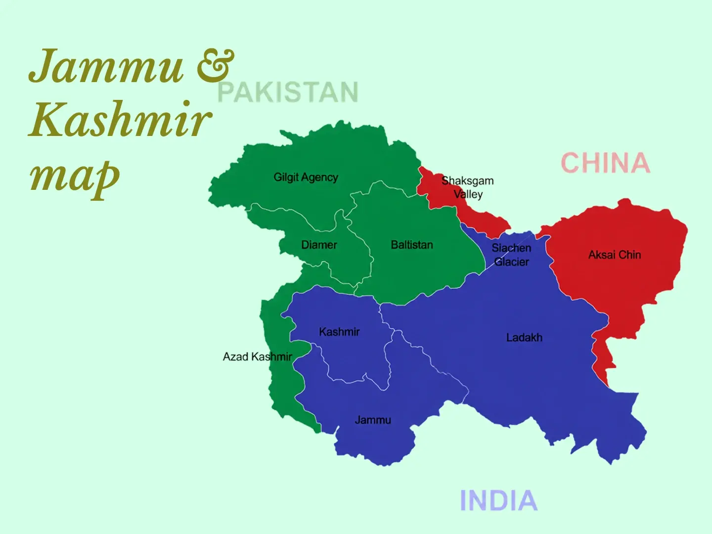 Jammu & Kashmir Map
