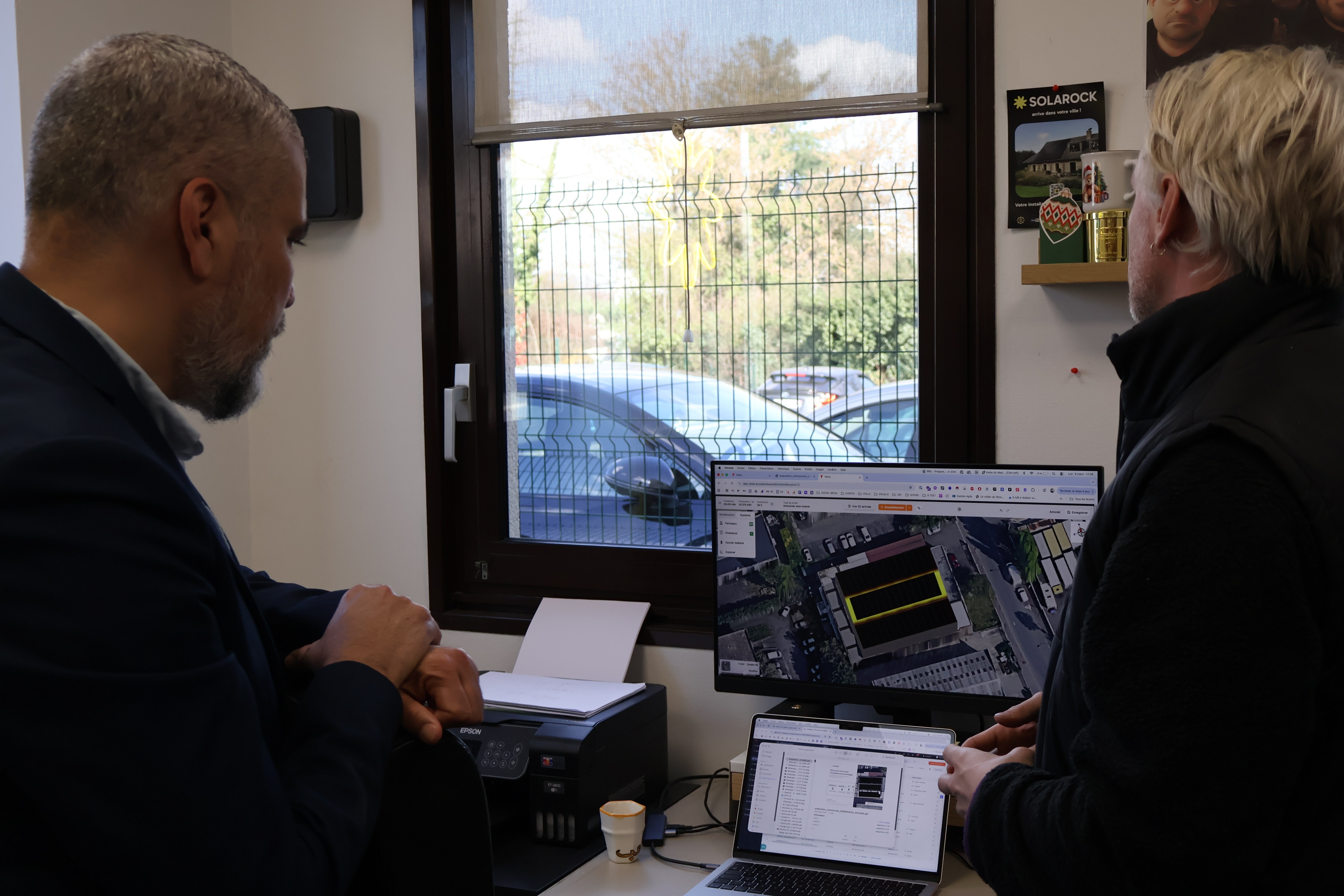 photo de solarock utilisant l'application vesta