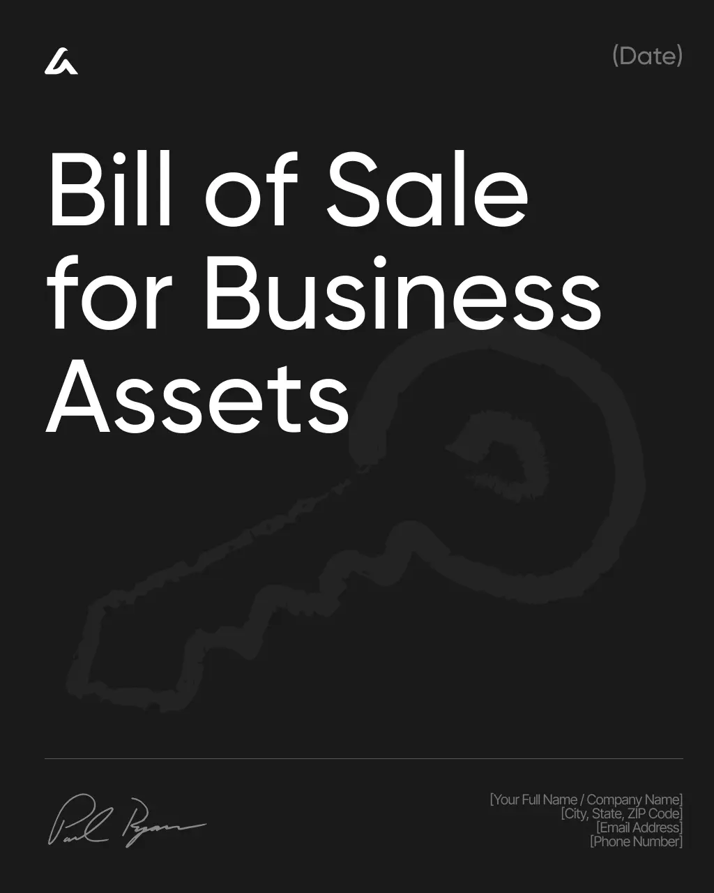Bill of Sale for Business Assets