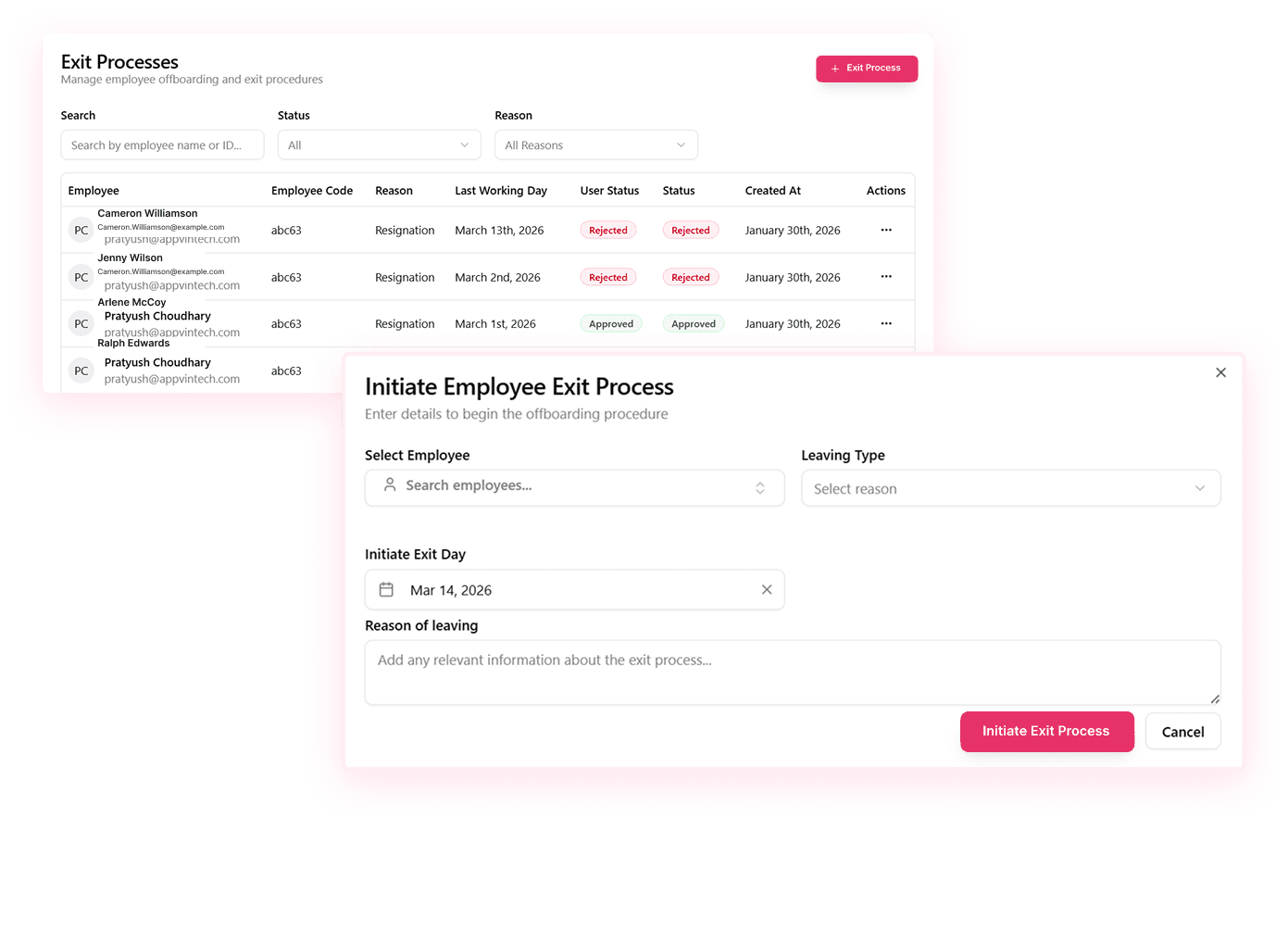 Go Employee Exit Process
