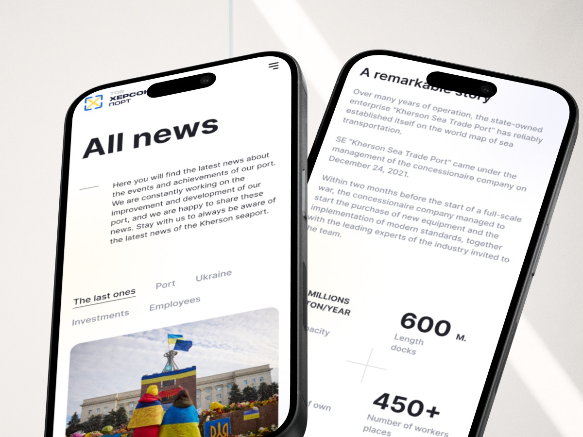 An example of the Work&Go website interface, developed by Codeska