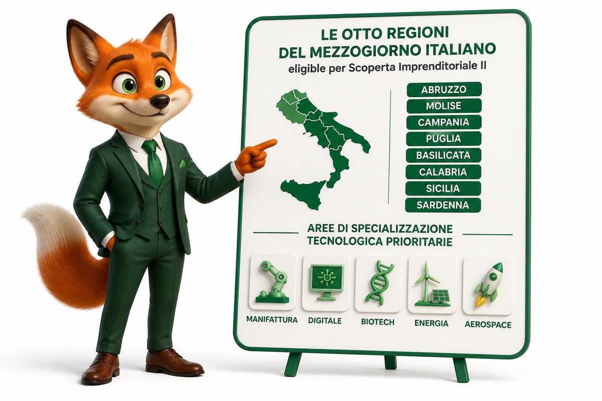 Mappa delle aree di specializzazione tecnologica